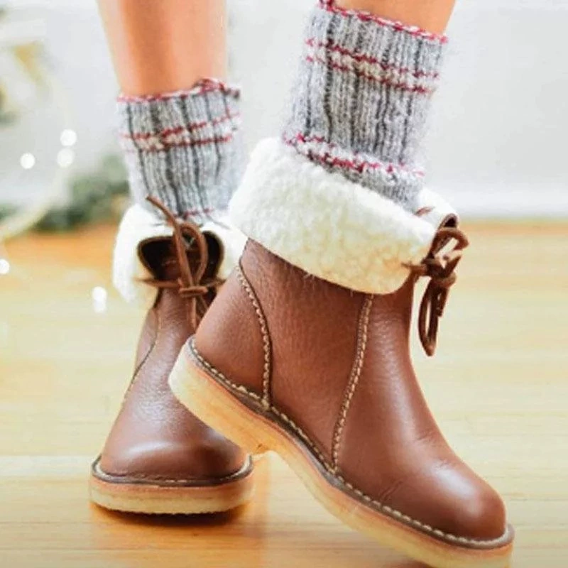 Round Toe Platform Boots, image 14