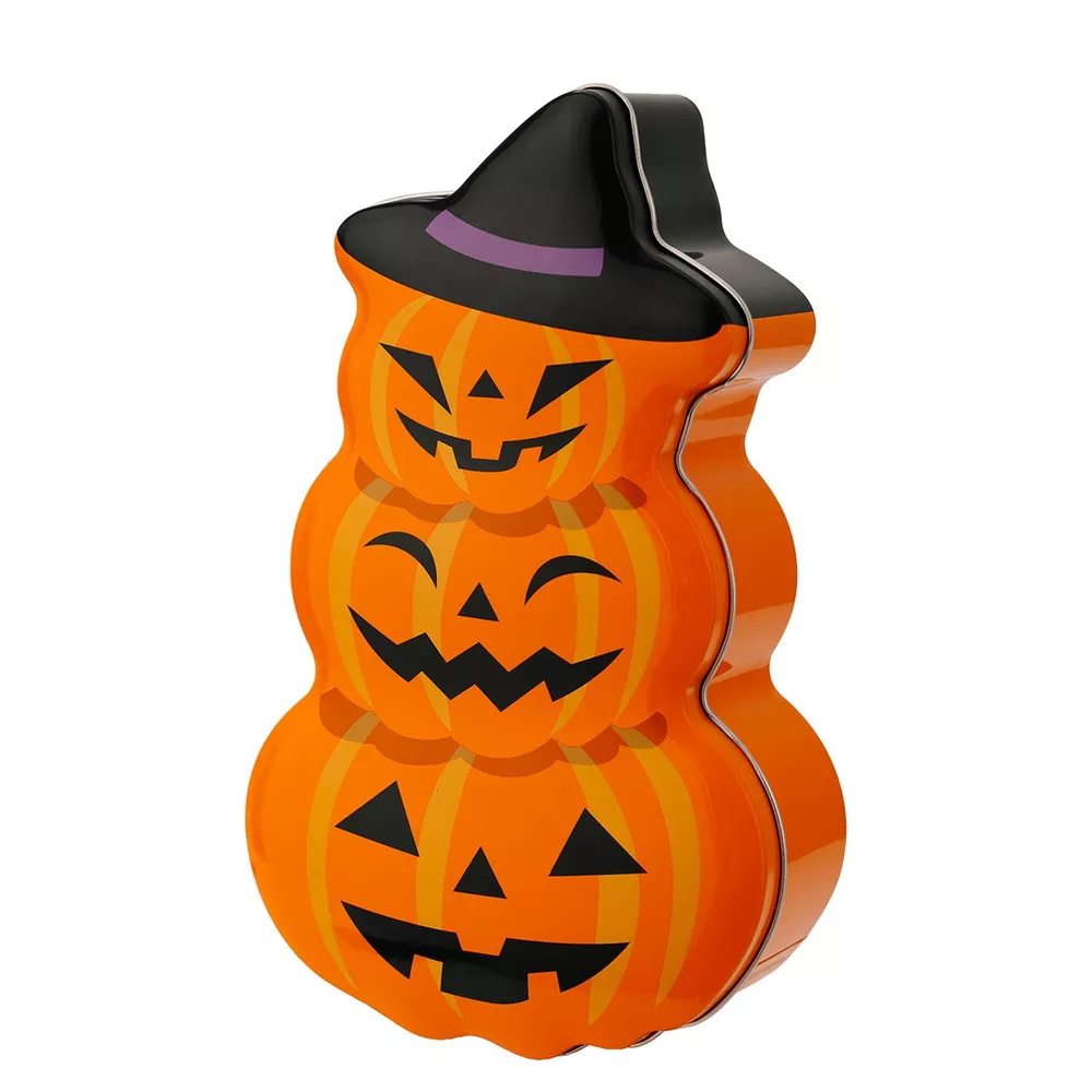 Halloween Jack-O'-Lantern Tin Storage Box, image 9