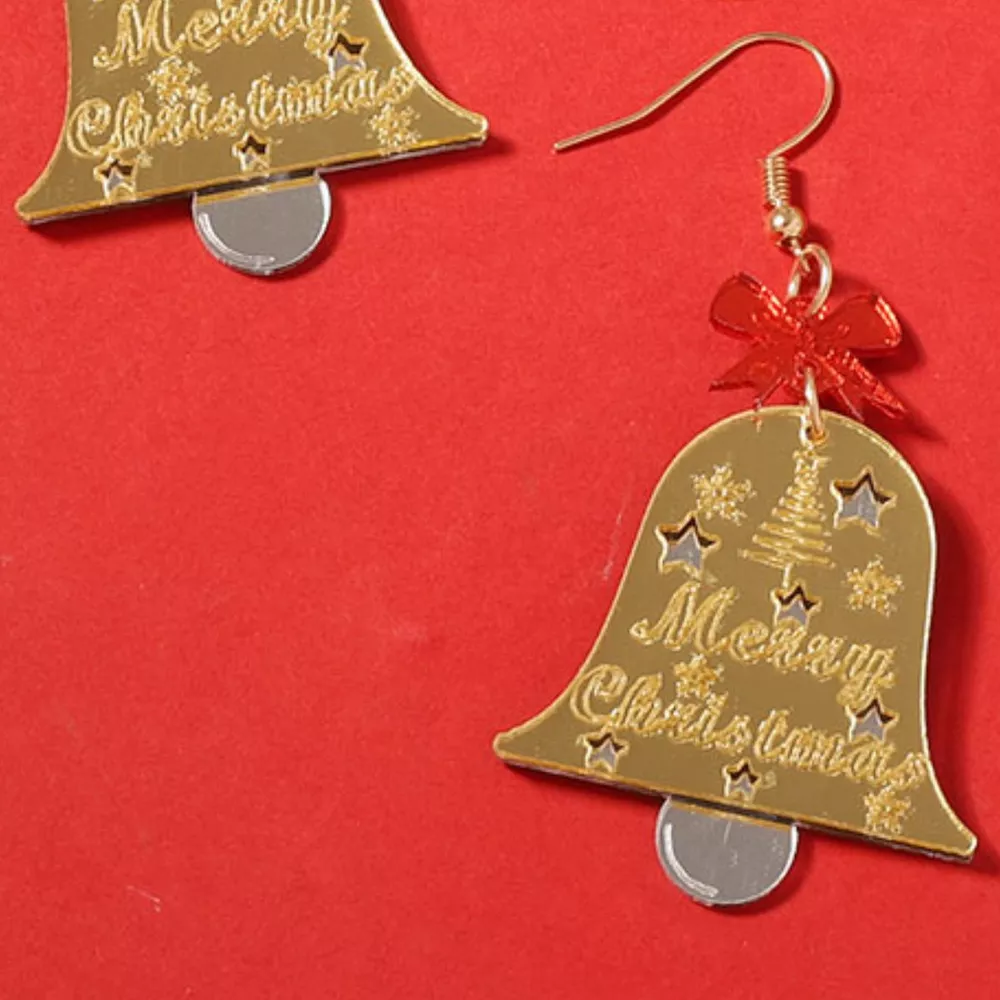 Christmas Bell Dangle Earrings, image 2