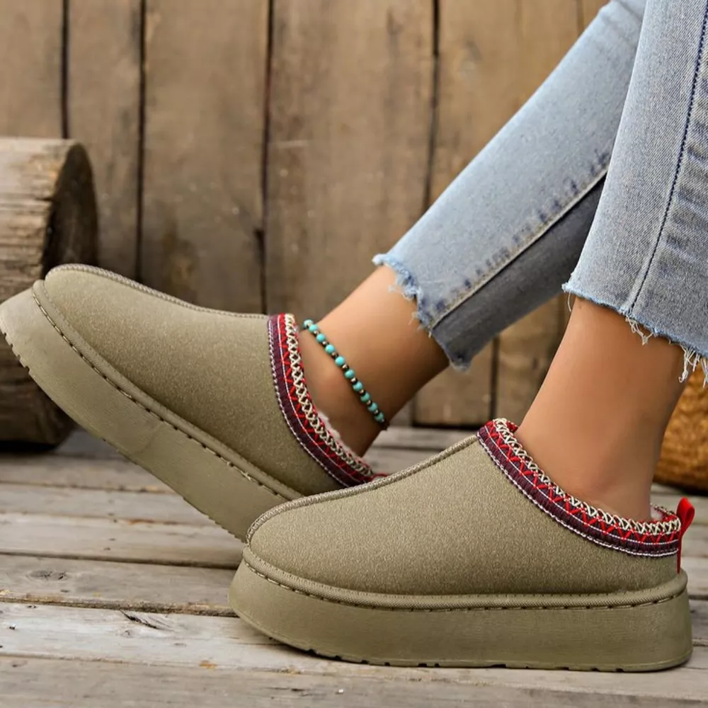 Plush Lined Platform Ankle Boots, image 9