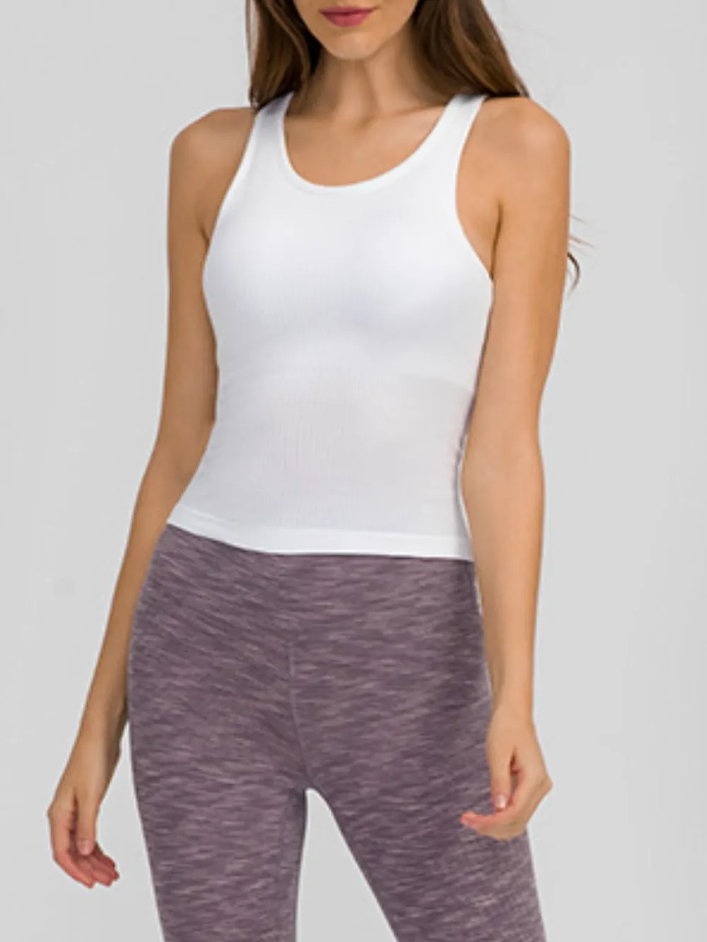 Round Neck Racerback Active Tank, image 16
