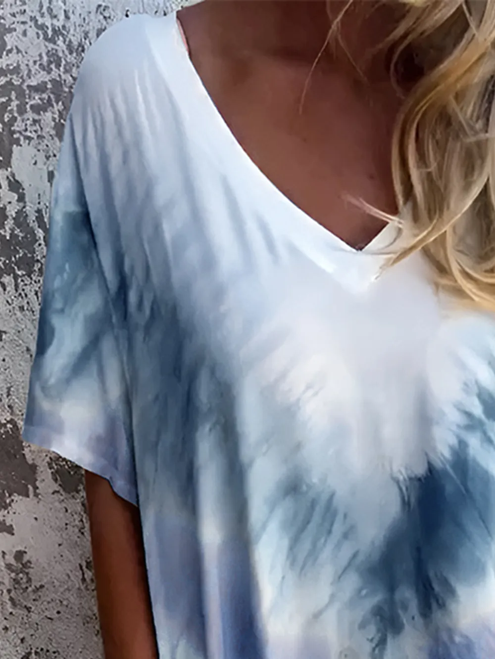 Full Size Pocketed Tie-Dye Short Sleeve Dress, image 16