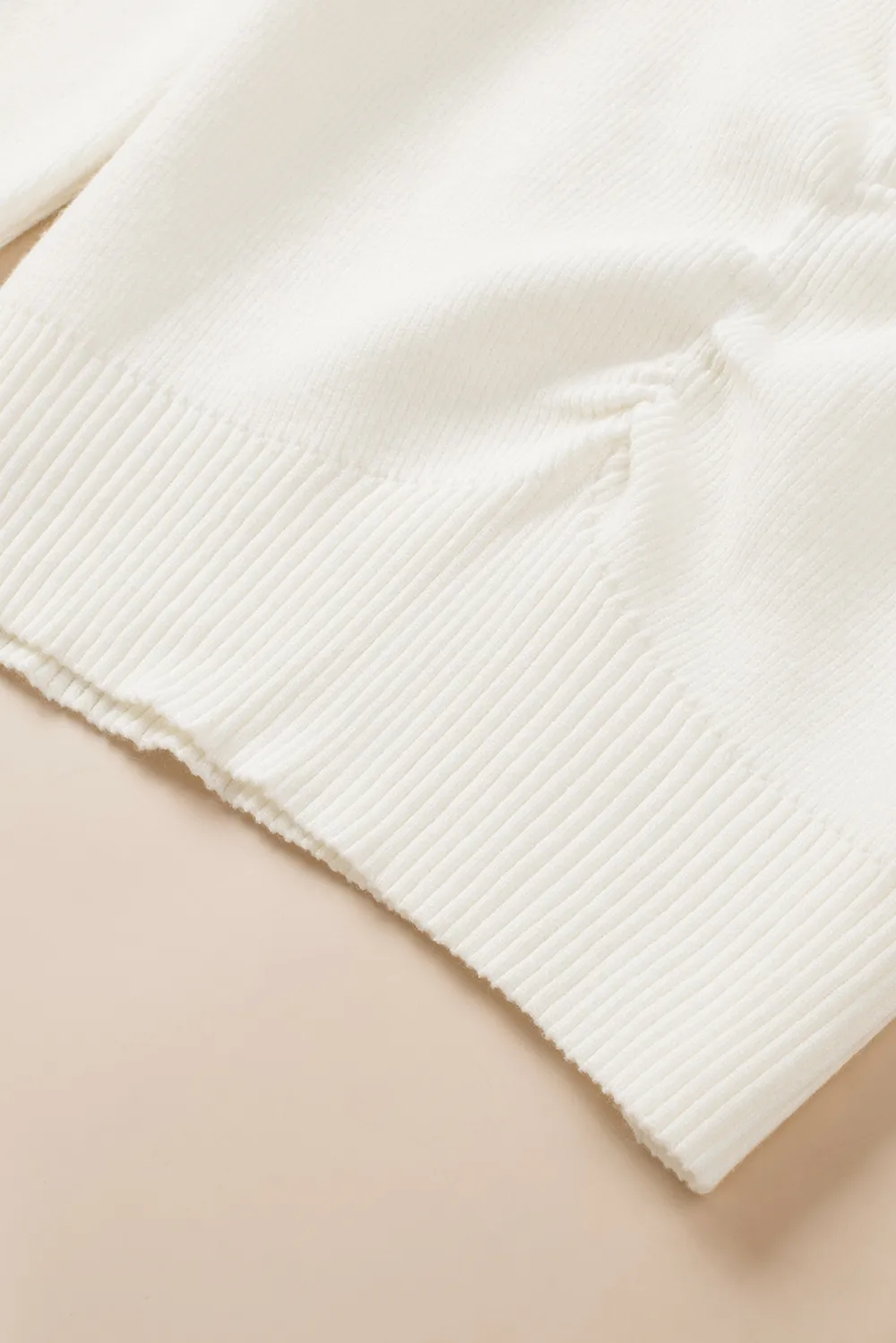 Ruched Sweetheart Neck Long Sleeve Sweater, image 9