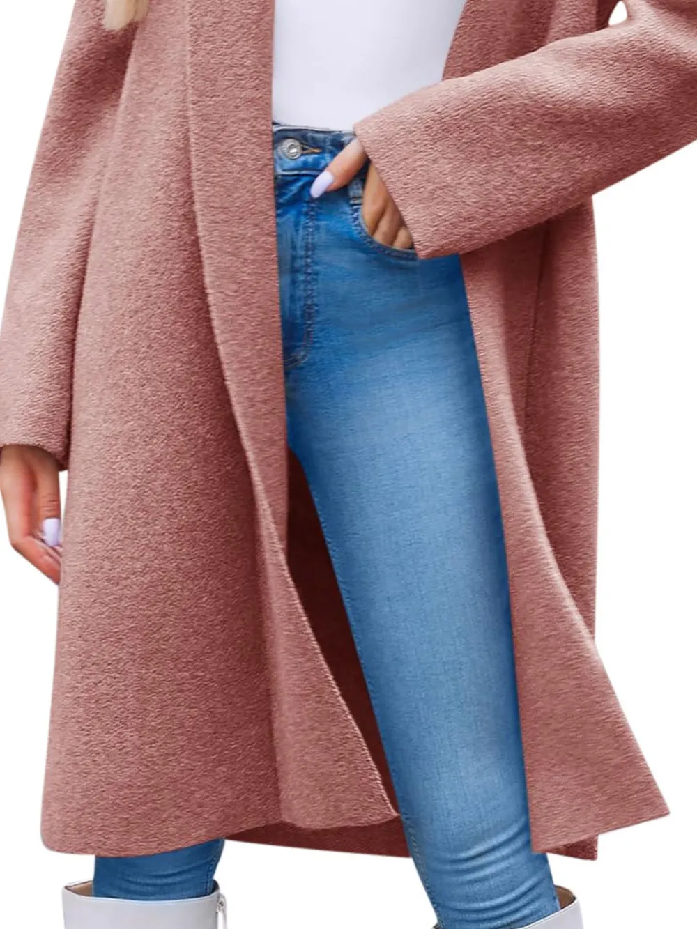 Open Front Longline Coat, image 8