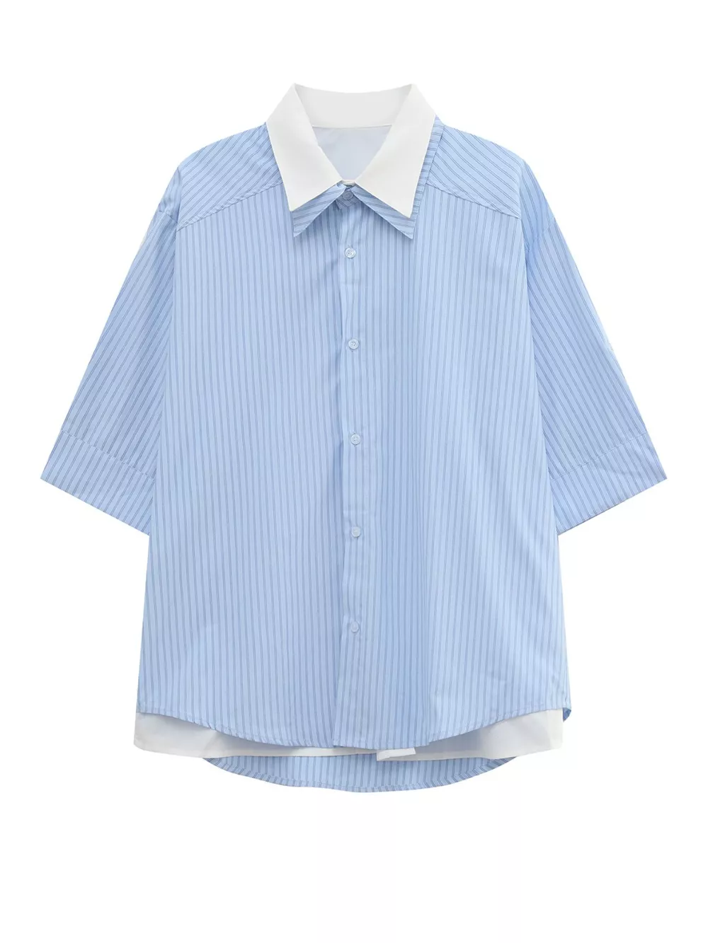 Men's Striped Button Up Shirt, image 5