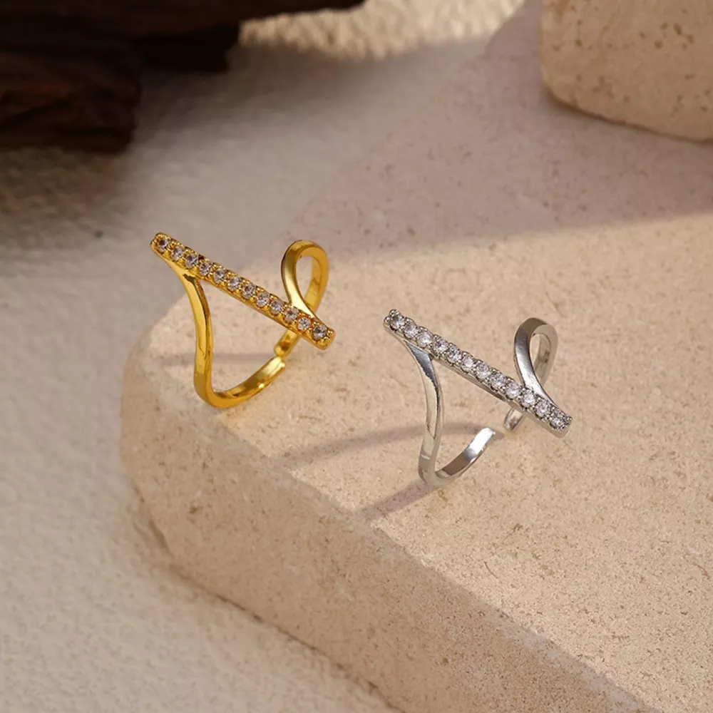 Irregular Rhinestone Ring, image 5