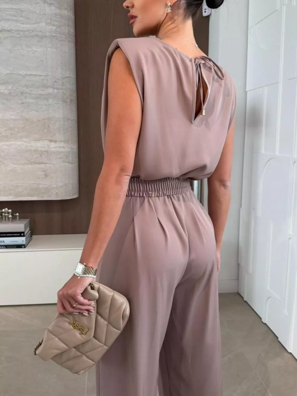Sleeveless Wide Leg Jumpsuit, image 14