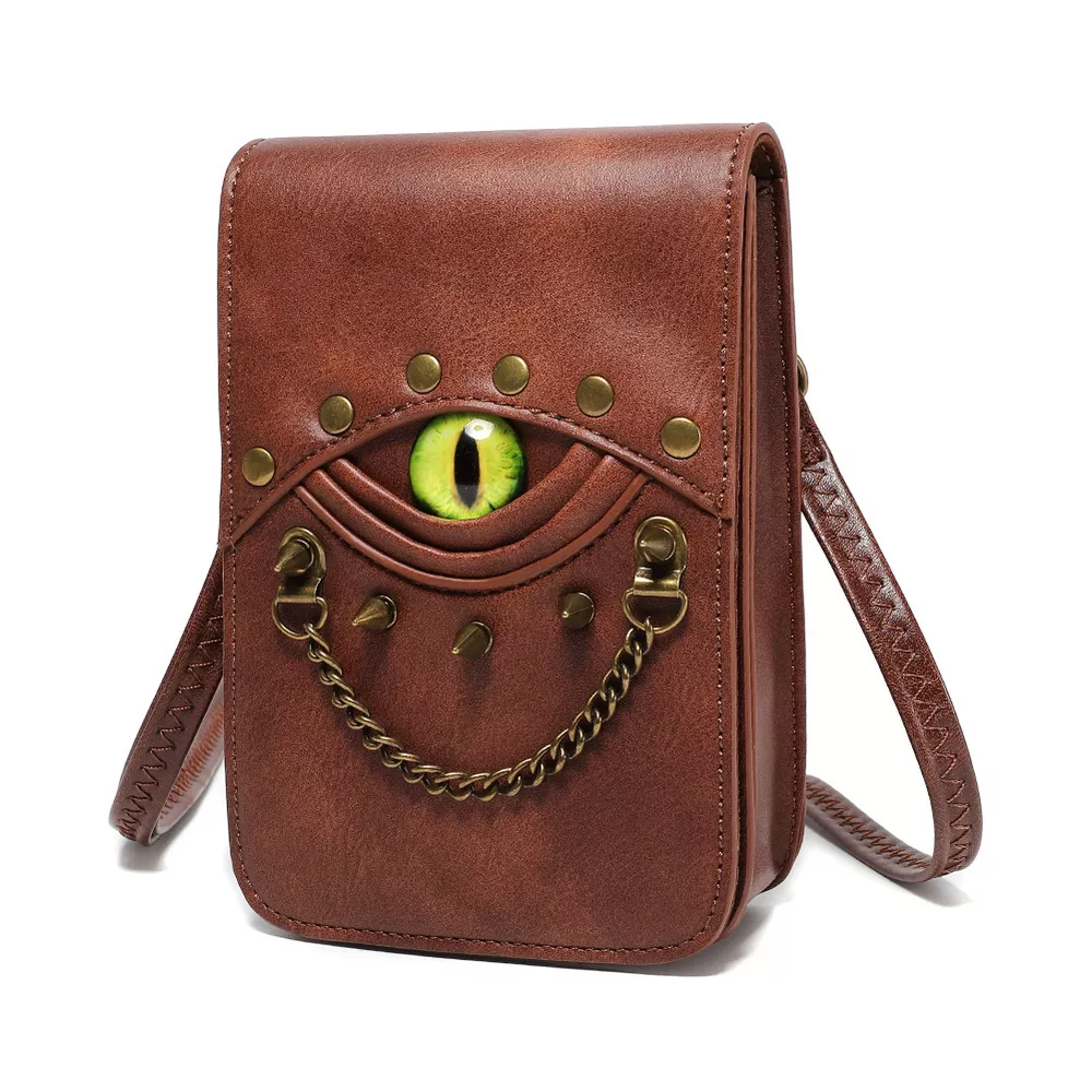 Steampunk Eye Decor Crossbody Bag, image 5
