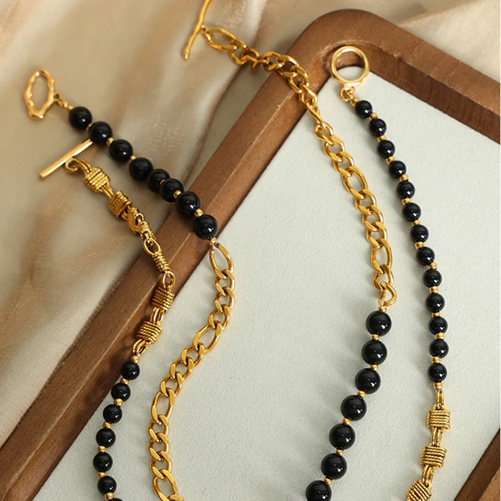Bead Detail Chunky Chain Necklace, image 3