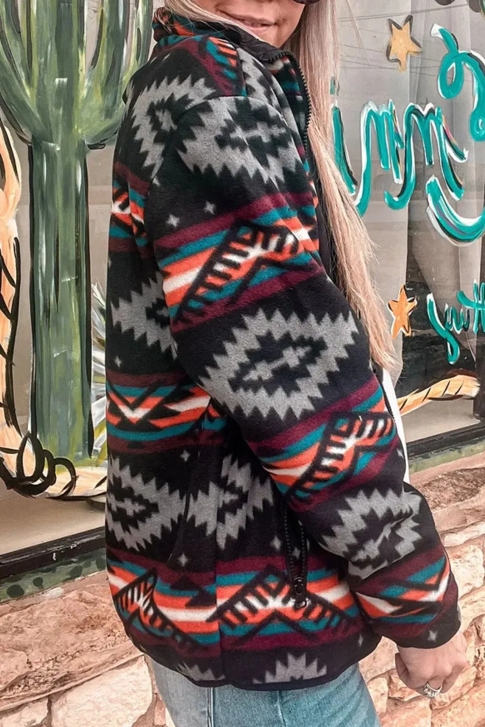 Zip Up Long Sleeve Jacket, image 2