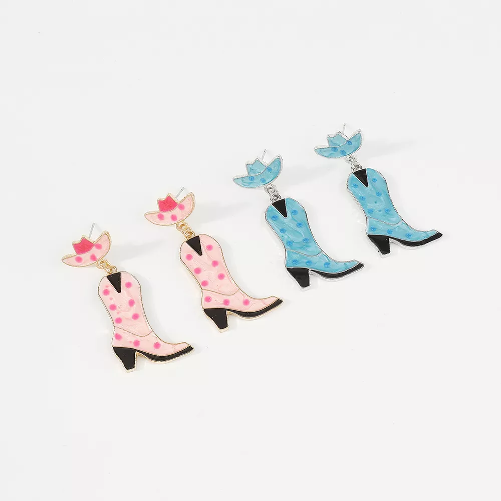 Cowboy Boot Dangle Earrings, image 6