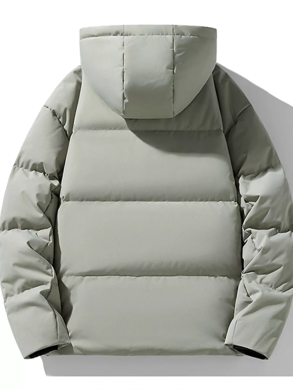 Men's Plus Size Hooded Padded Winter Coat, image 3