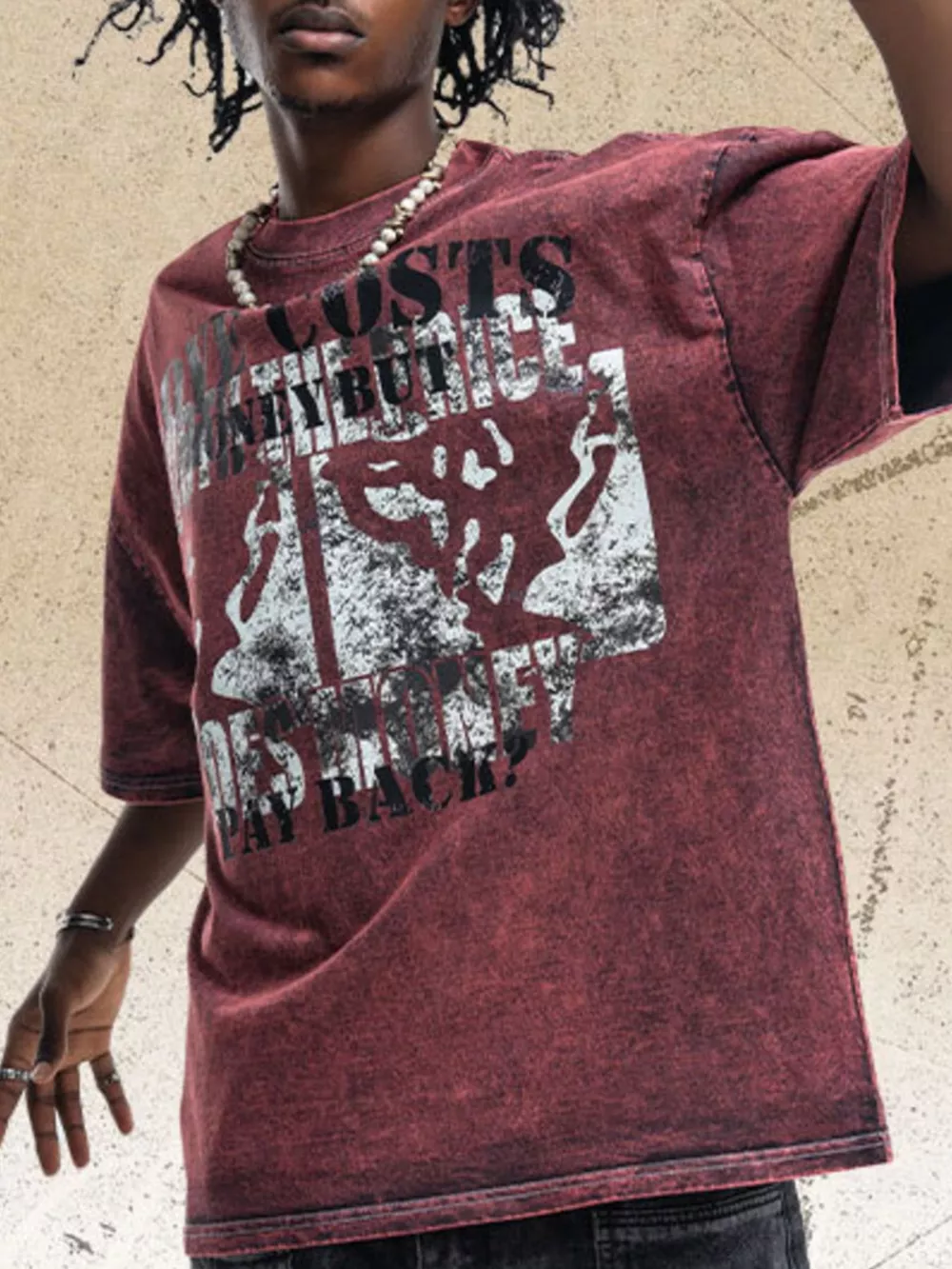 Men's Vintage Washed Graphic Short Sleeve T-Shirt, image 5