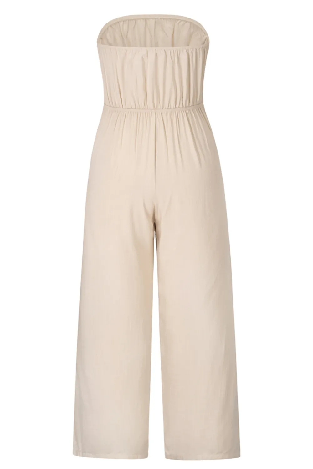 Tied Cutout Tube Wide Leg Jumpsuit, image 10