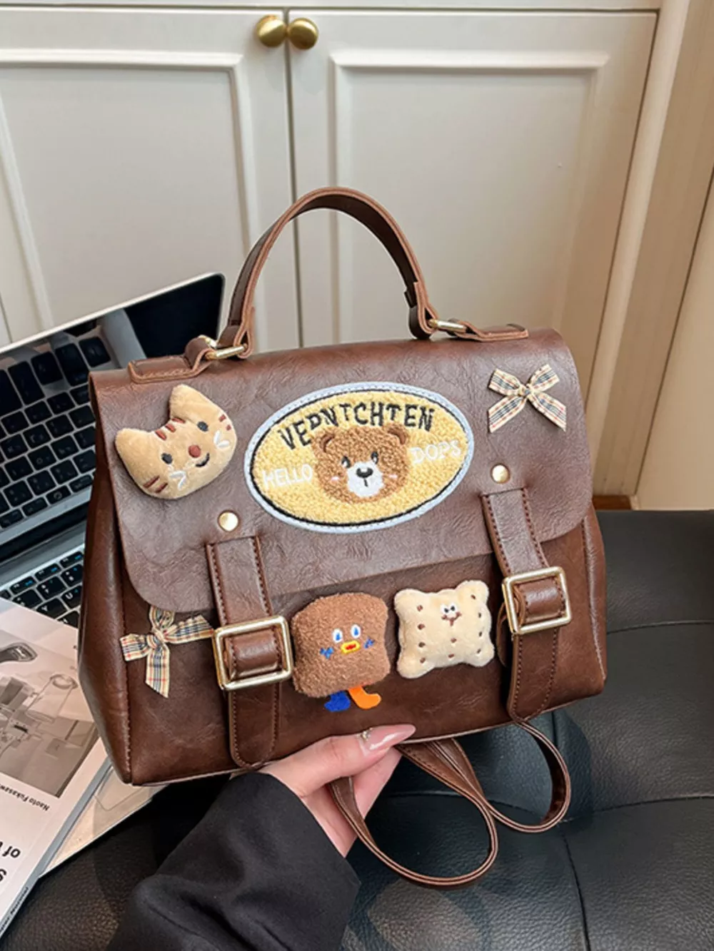 Bear Decor Backpack Bag, image 3