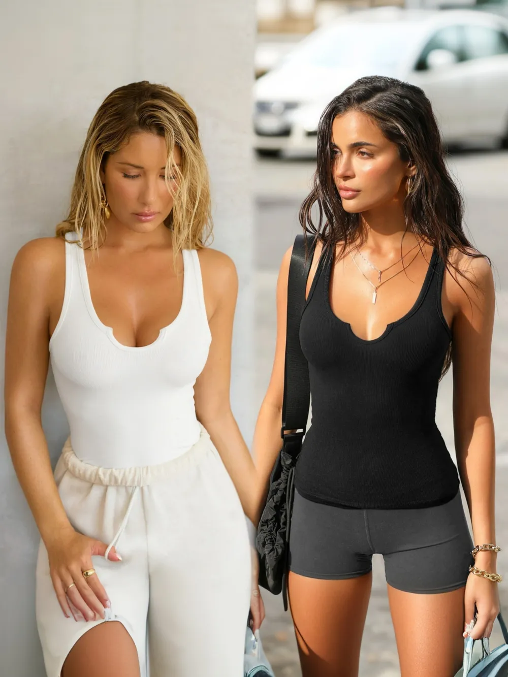 2 Piece Ribbed Wide Strap Tank, image 18