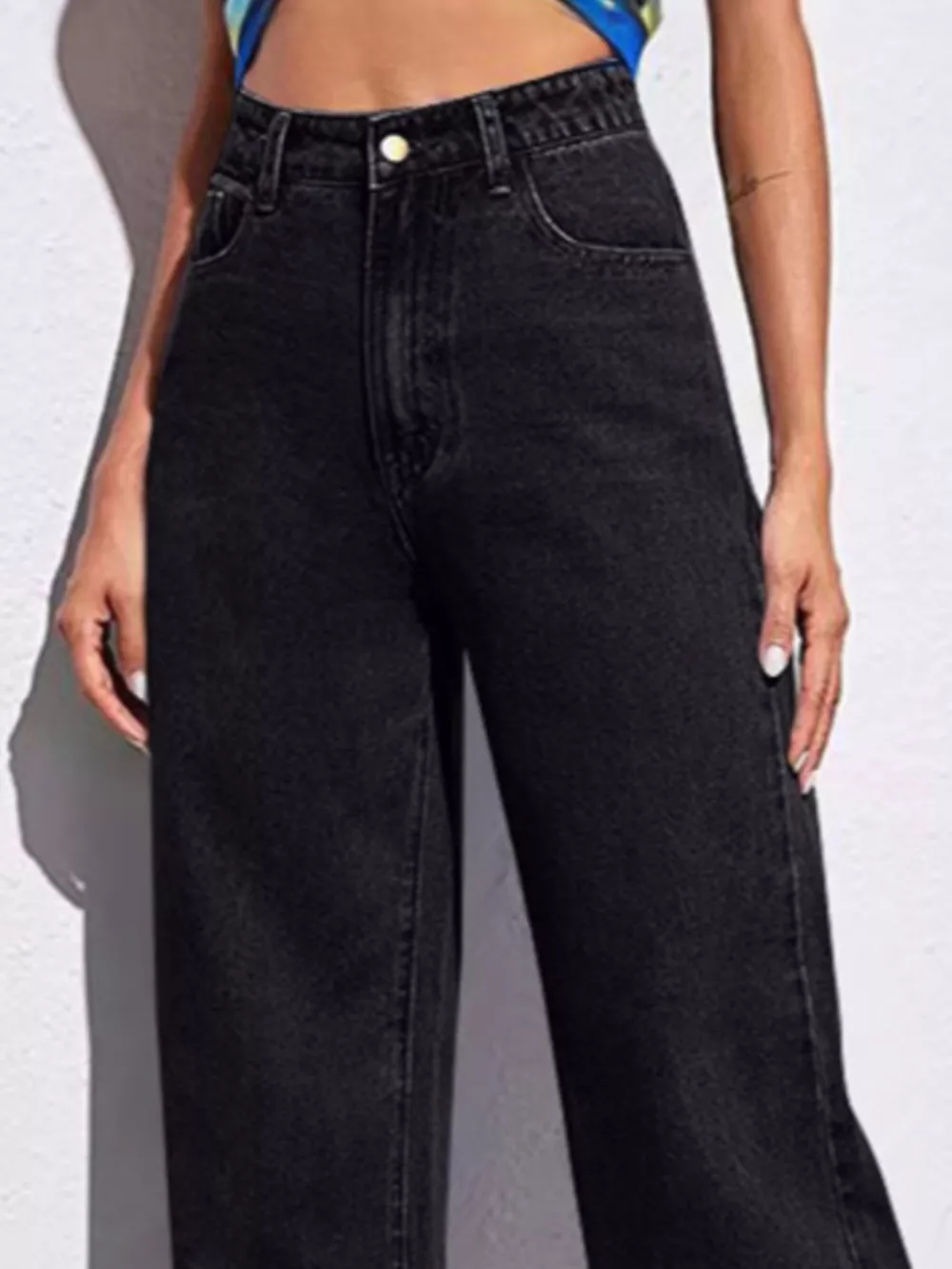 Full Size High-Waisted Wide-Leg Jeans Plus Size, image 9