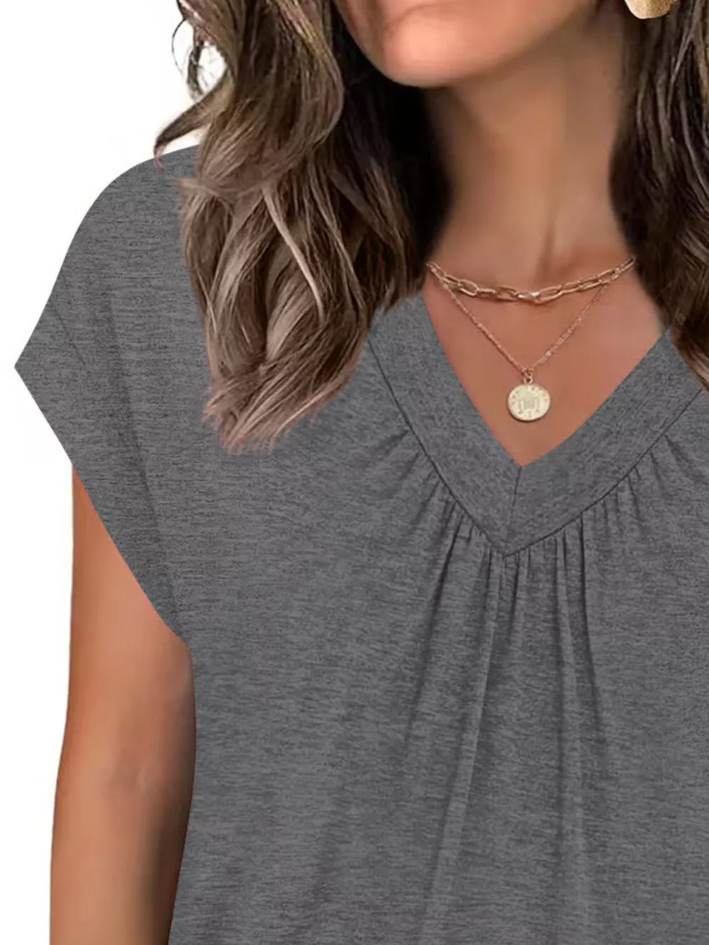 V-Neck Relaxed Fit T-Shirt, image 12
