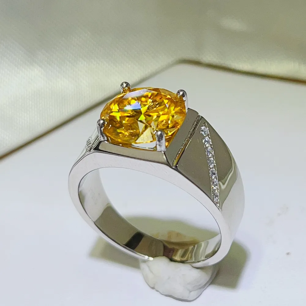 5 Carat Moissanite 925 Sterling Silver Ring, image 4