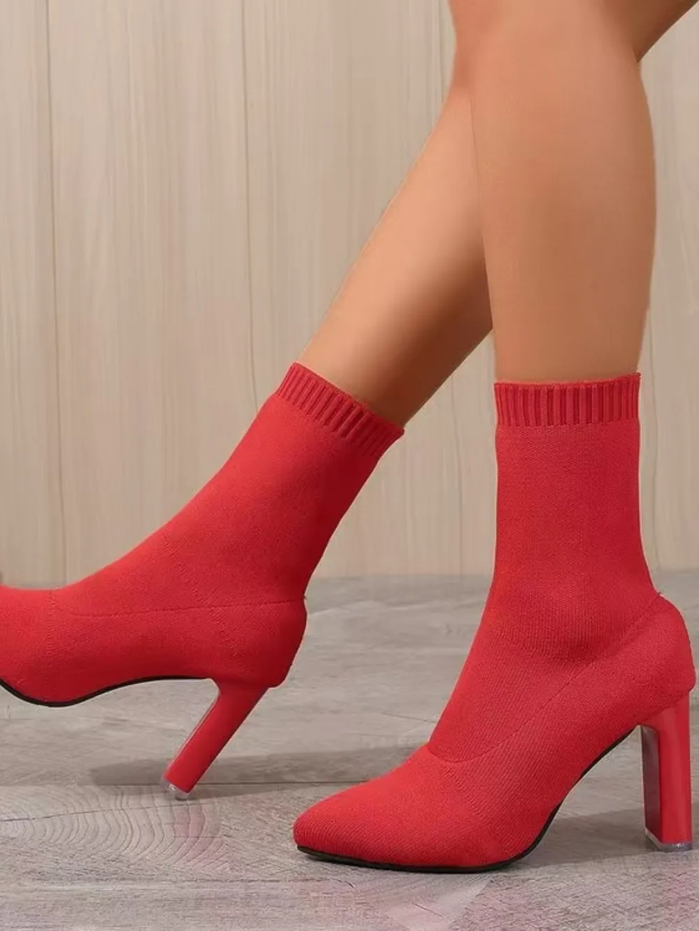 Point Toe Block Heel Boots, image 4