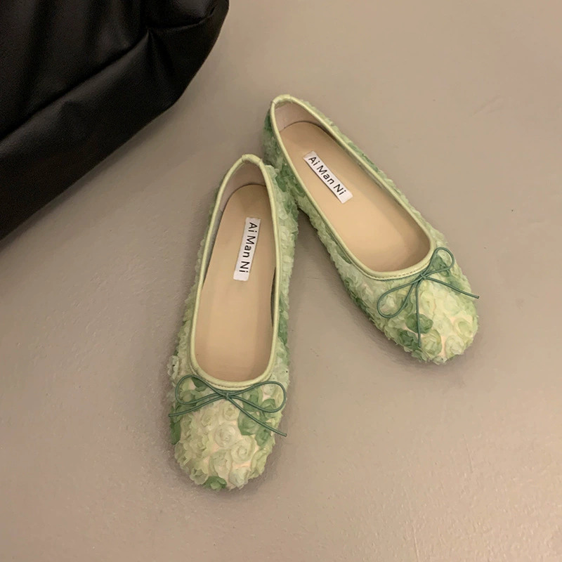 Floral Bow Slip-Ons, image 7