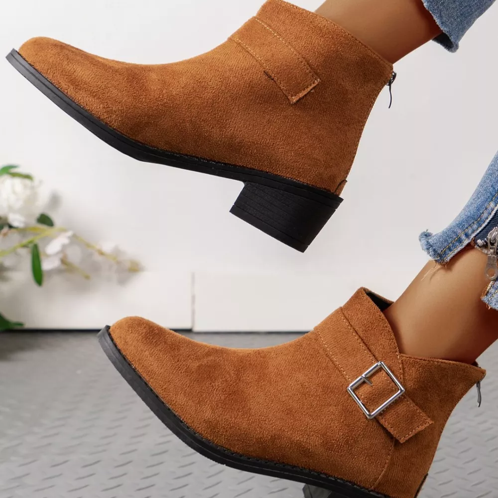 Point Toe Block Heels Boots, image 9