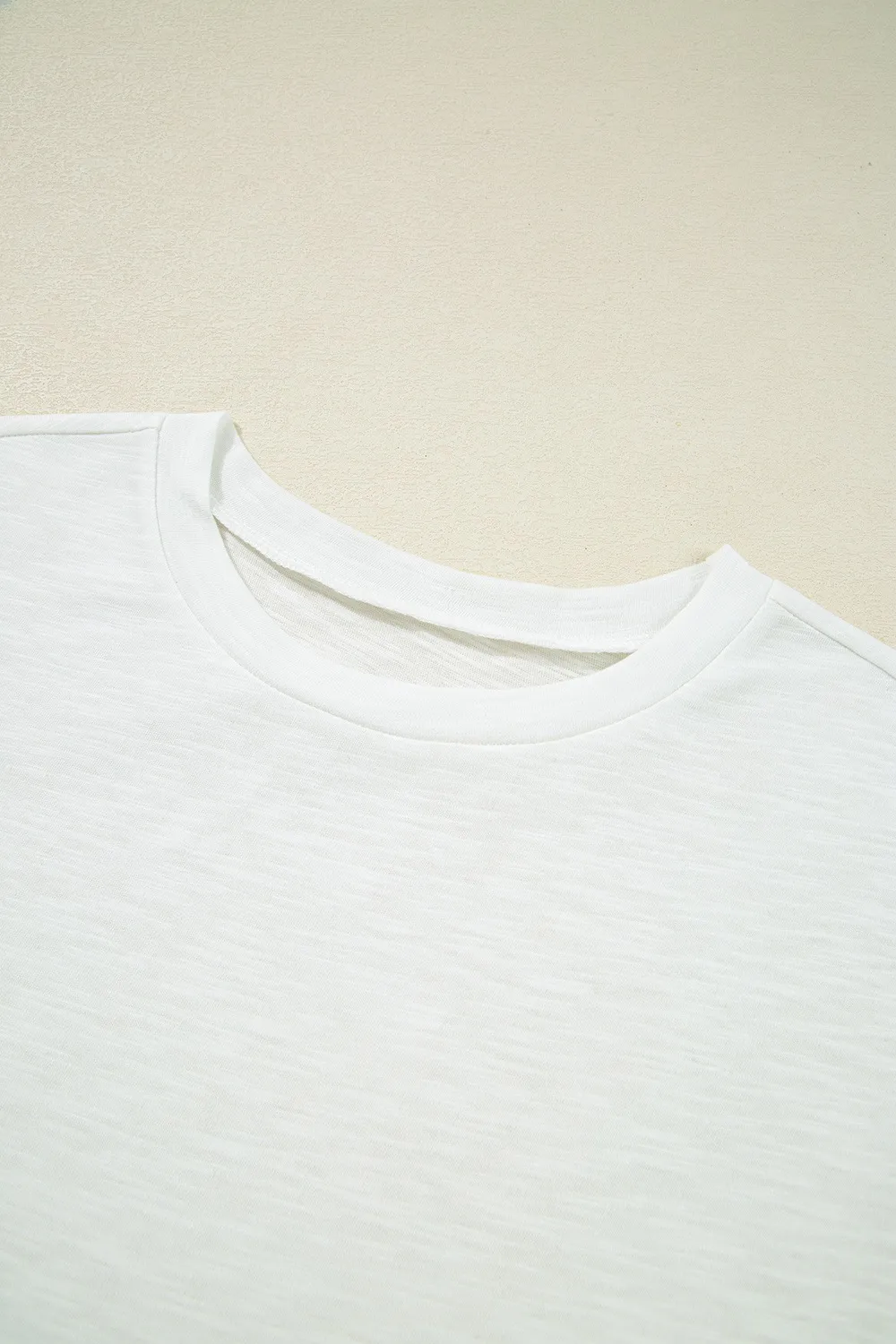 Lace Patchwork Cap Sleeve Round Neck T Shirt, image 14