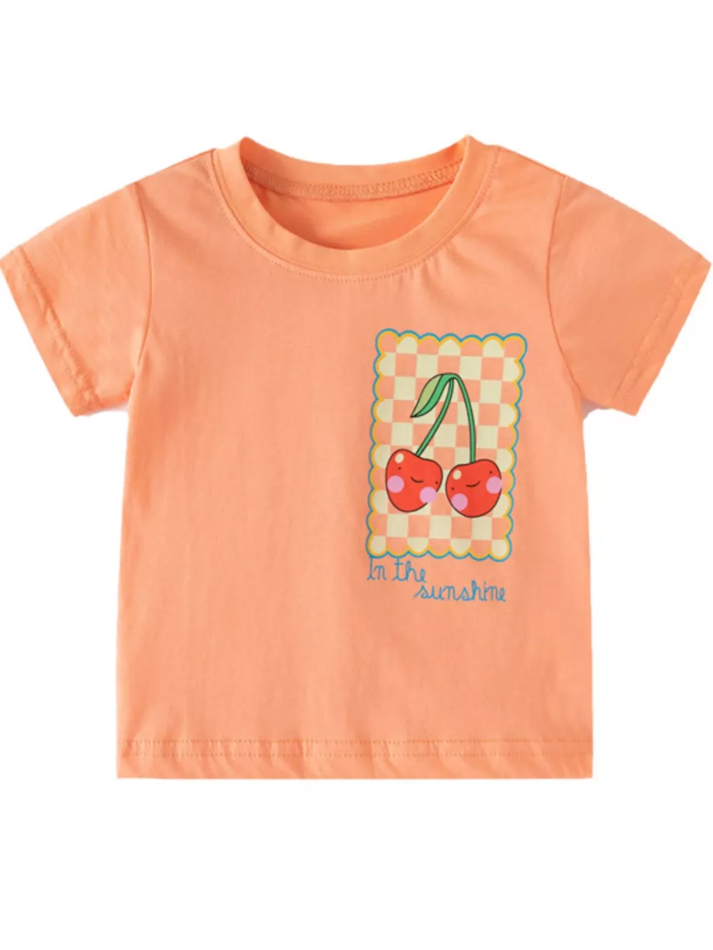 Children's Cherry Round Neck T-Shirt, image 3