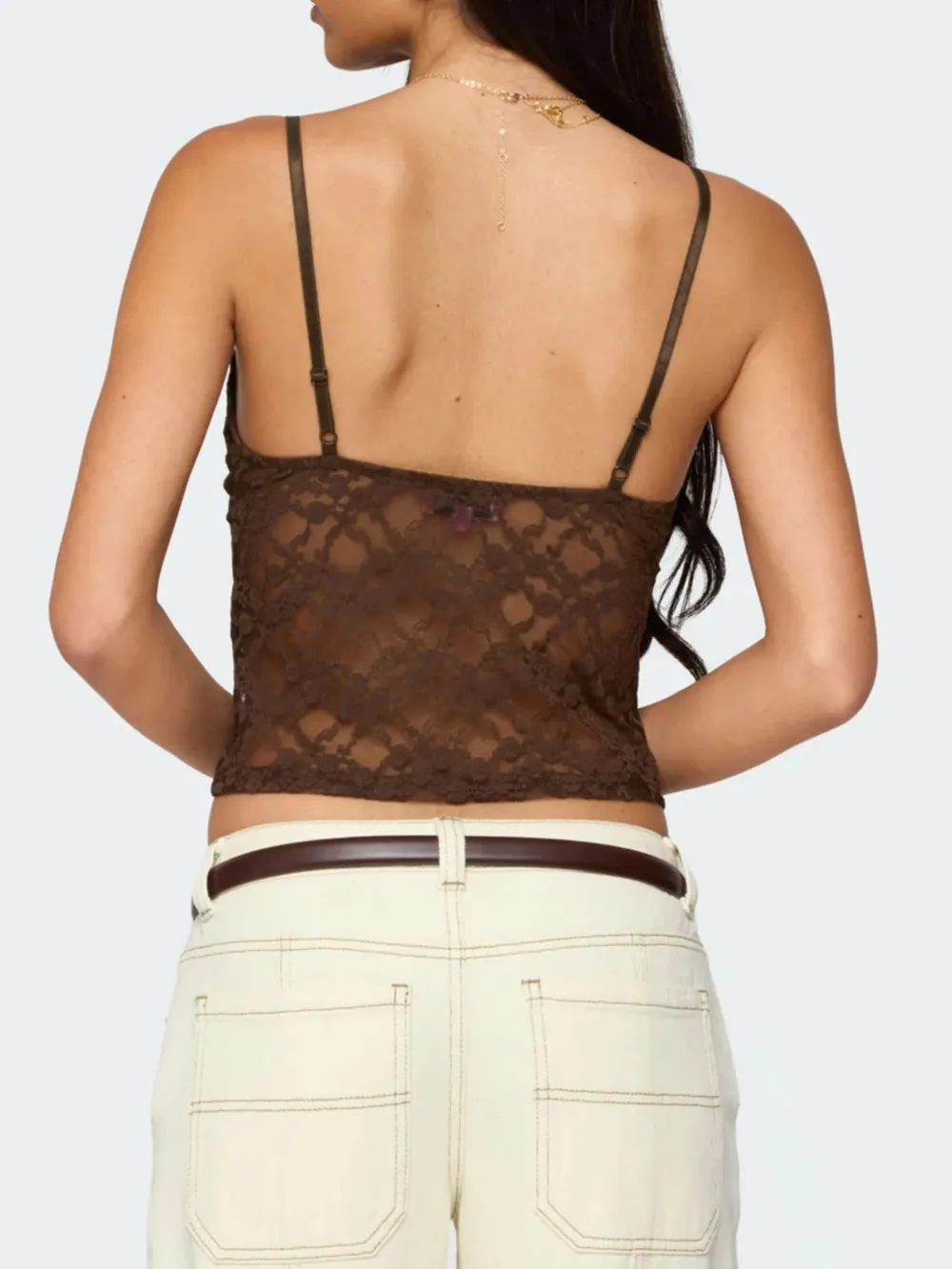 Adjustable Strap Lace Cami, image 17