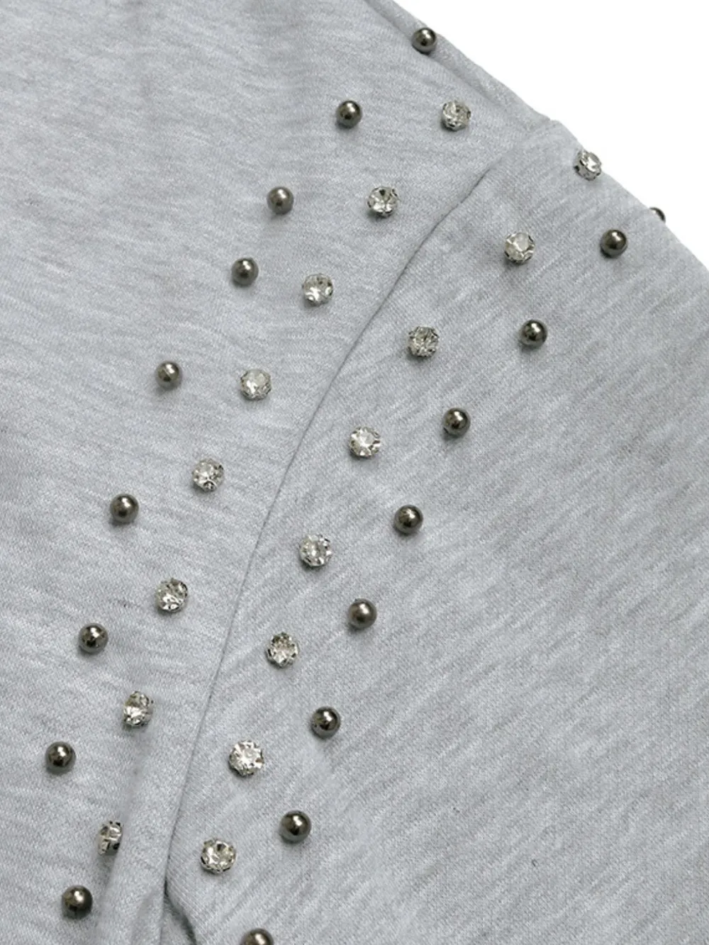 Rhinestone Zip Up Long Sleeve Hoodie, image 8
