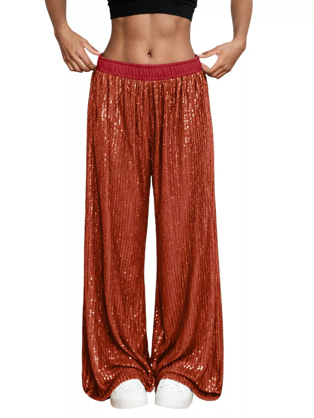 Sequin Wide-Leg Pants, image 20