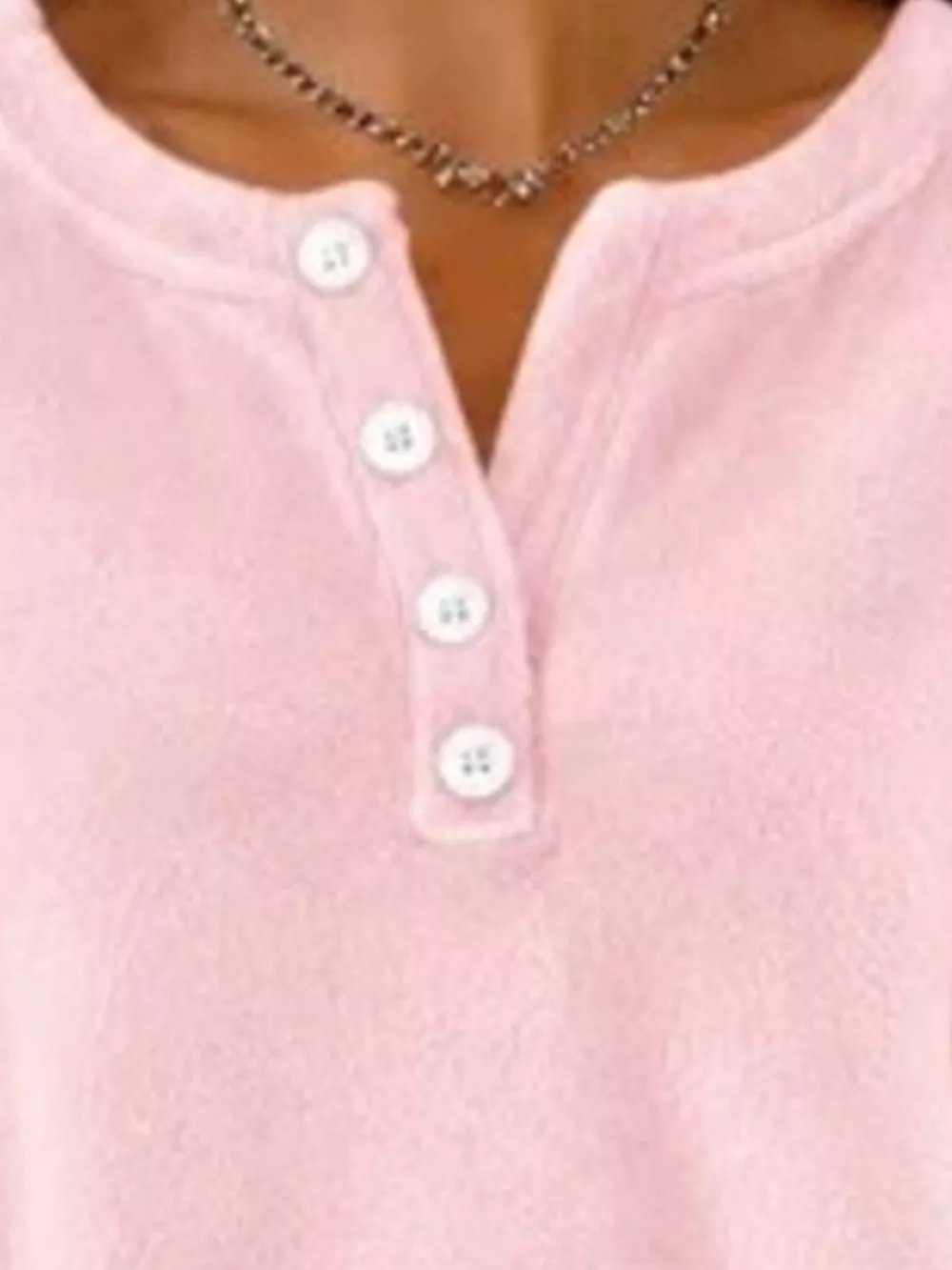 Button Detail Dropped Shoulder Sweatshirt, image 8