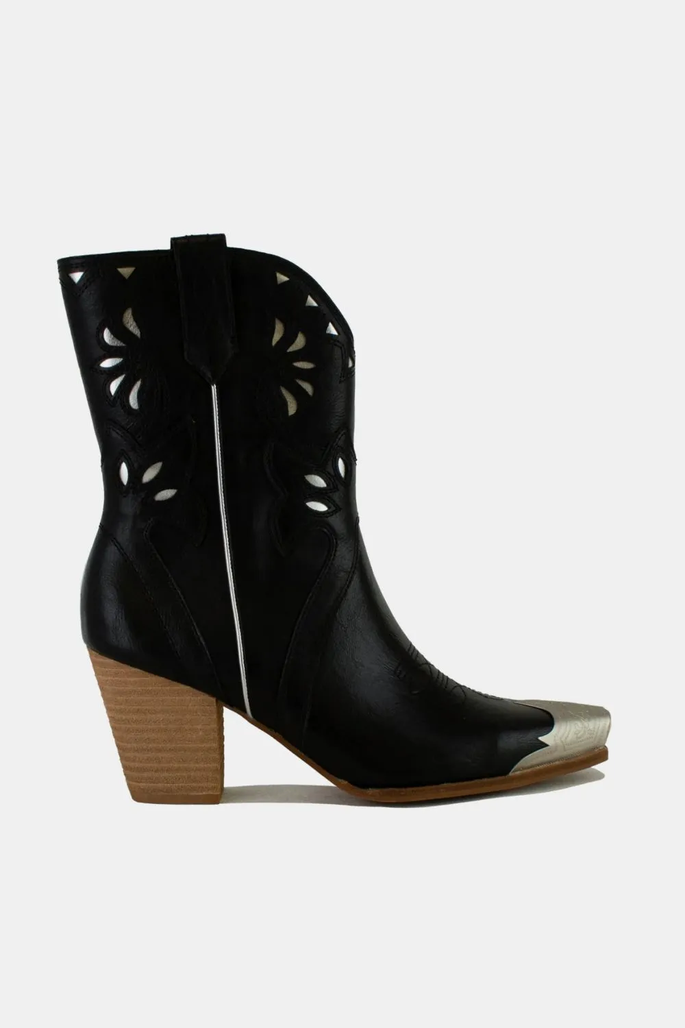 Cut-Out Floral Embroidery Boots, image 3