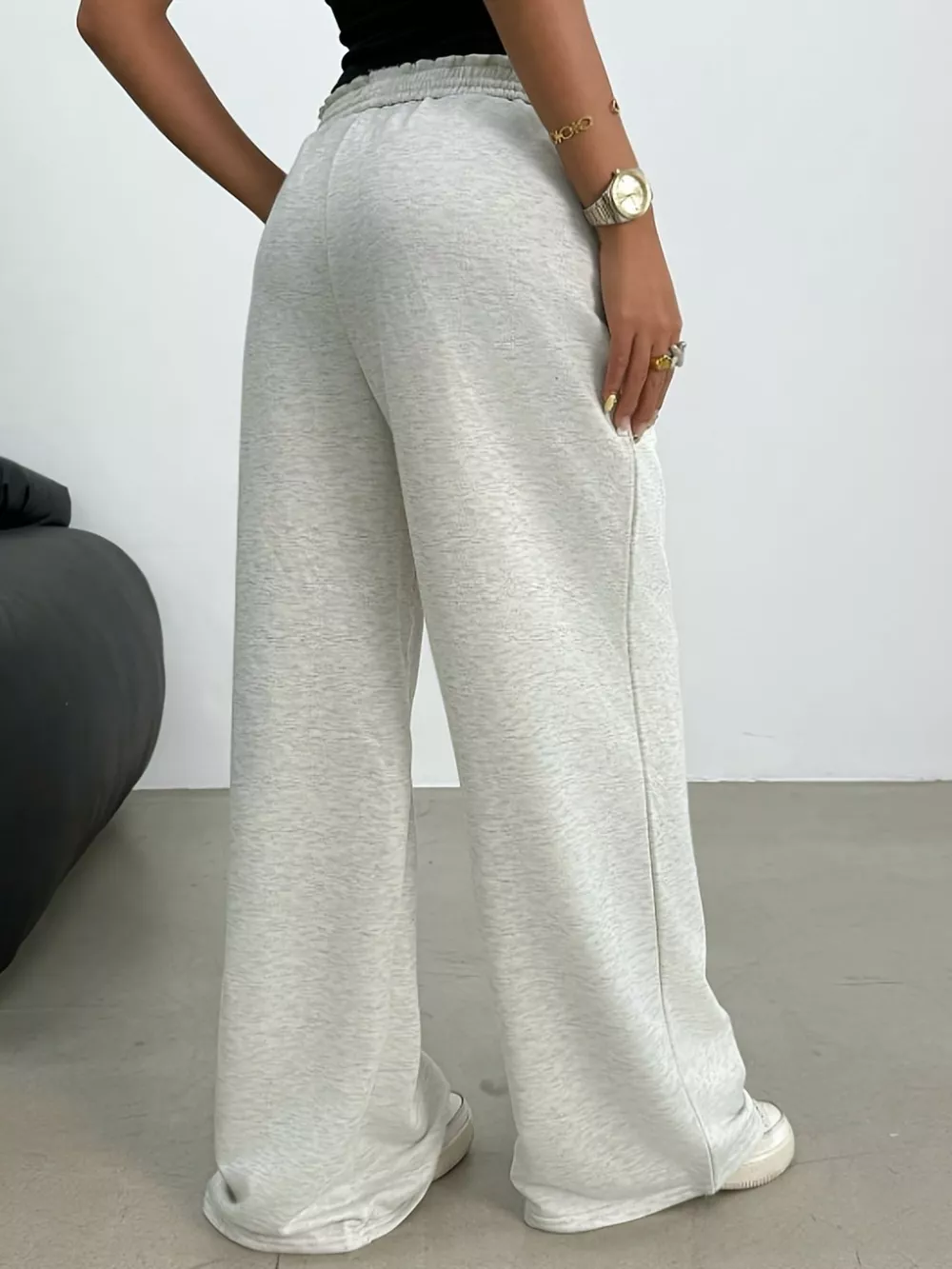 Wide Leg Drawstring Sweatpants, image 5