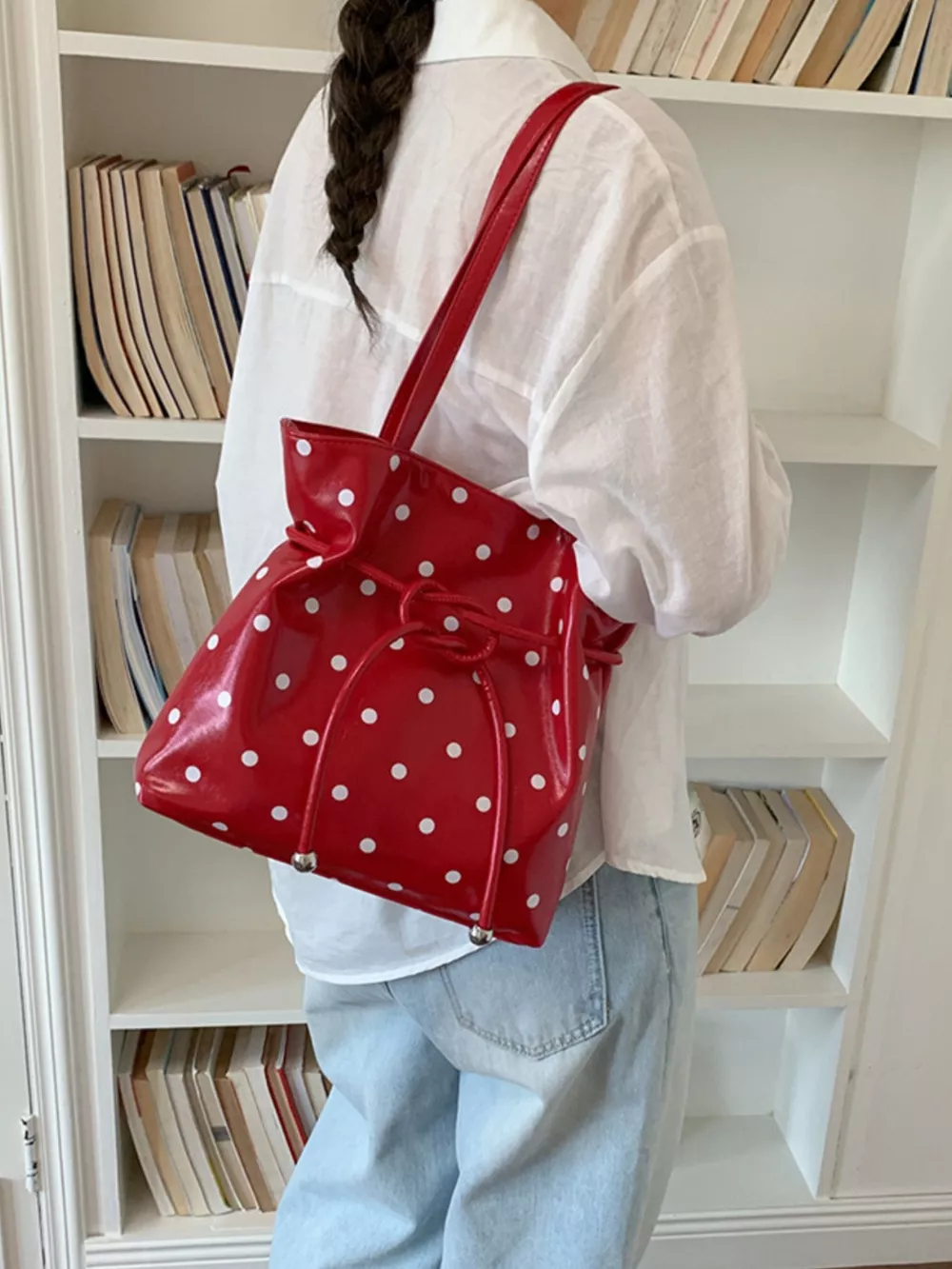 Polka Dot Shoulder Bag, image 3