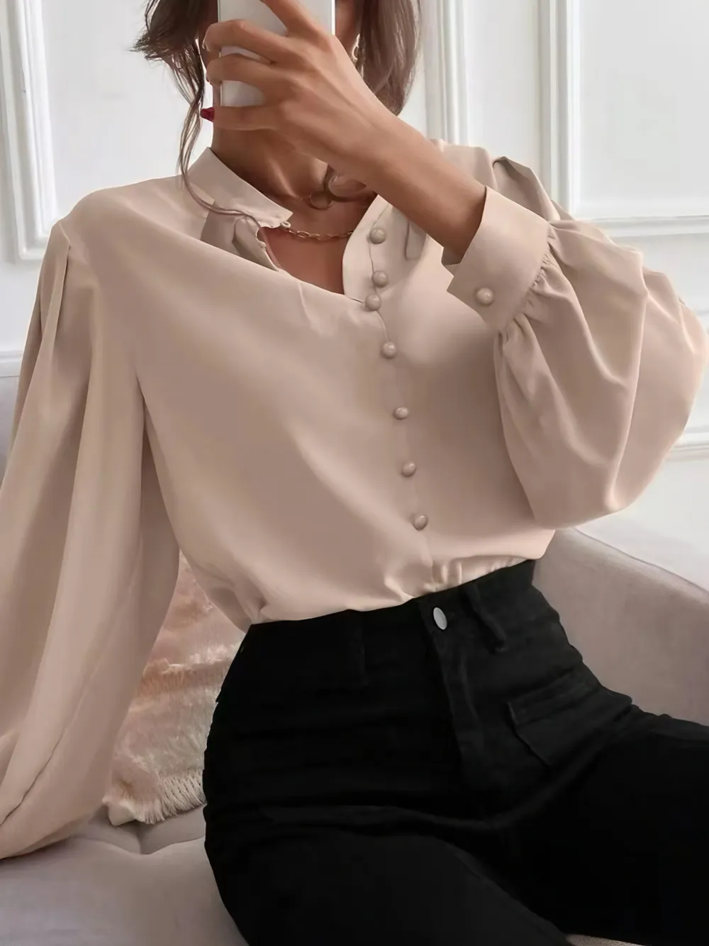 Button Up Long Sleeve Shirt, image 6
