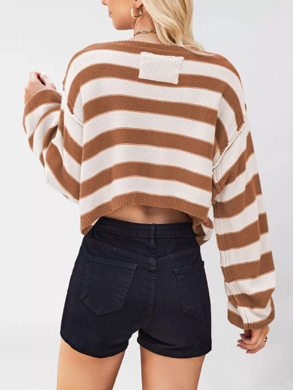 Striped Boat Neck Sweater, image 10