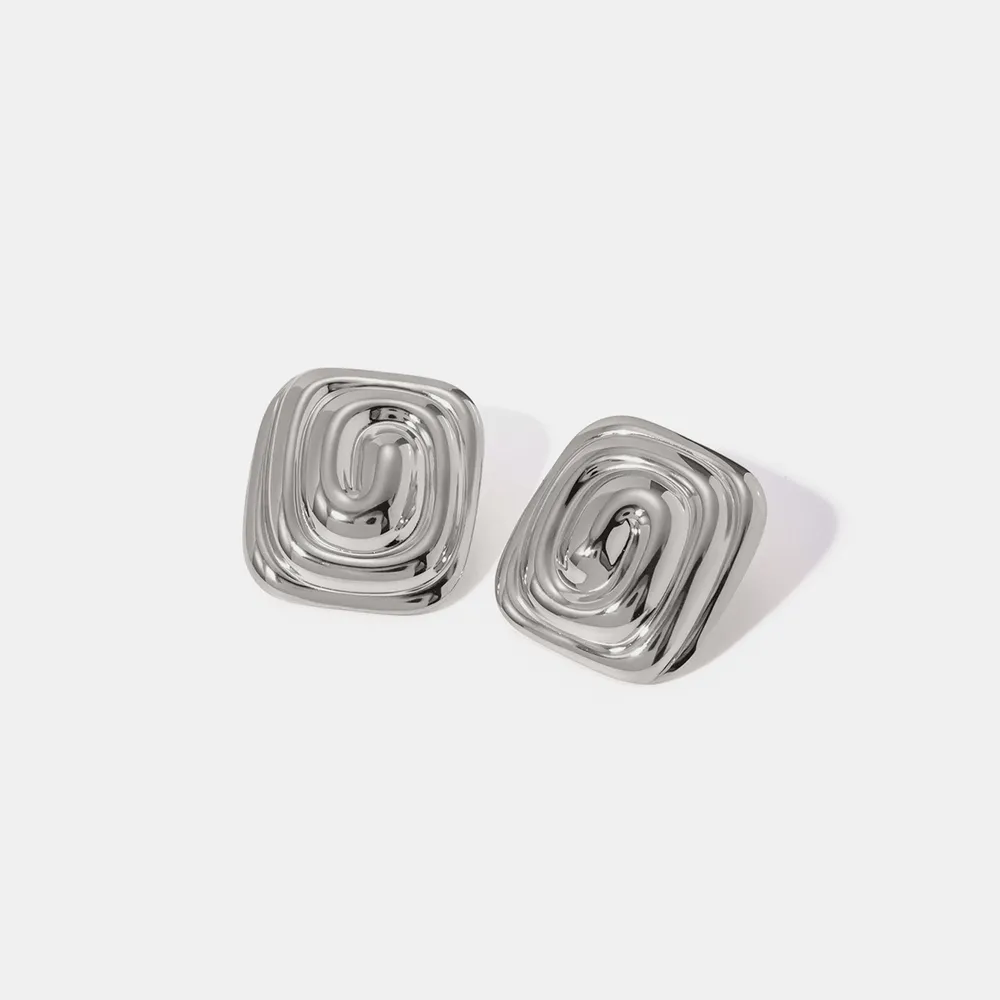 Stainless Steel Stud Earrings, image 8