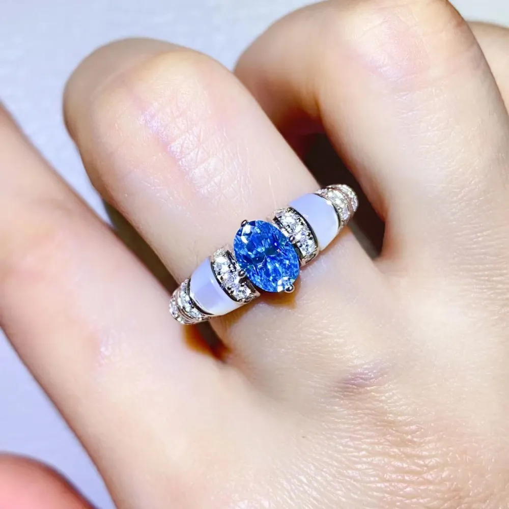 1 Carat Moissanite 925 Sterling Silver Ring, image 10