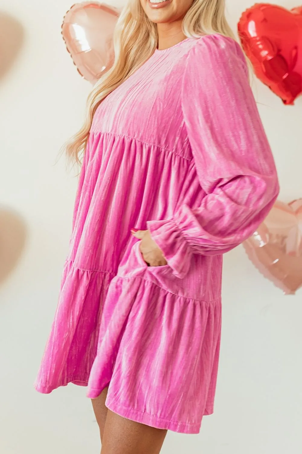 Tiered Flounce Sleeve Mini Dress, image 13