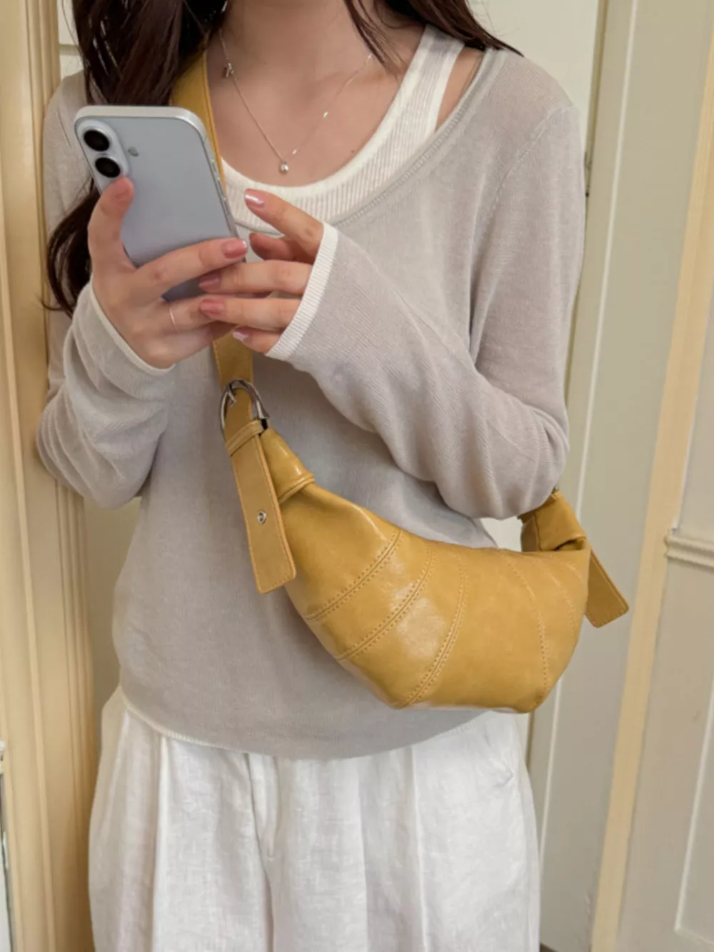 Crescent-Shaped Crossbody Bag, image 5