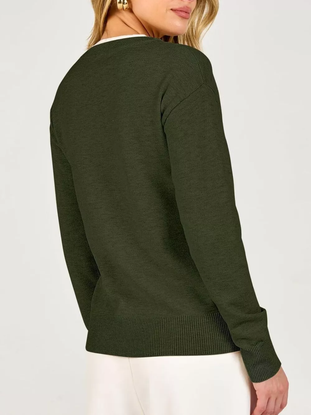Long Sleeve Dropped Shoulder Sweater, image 10