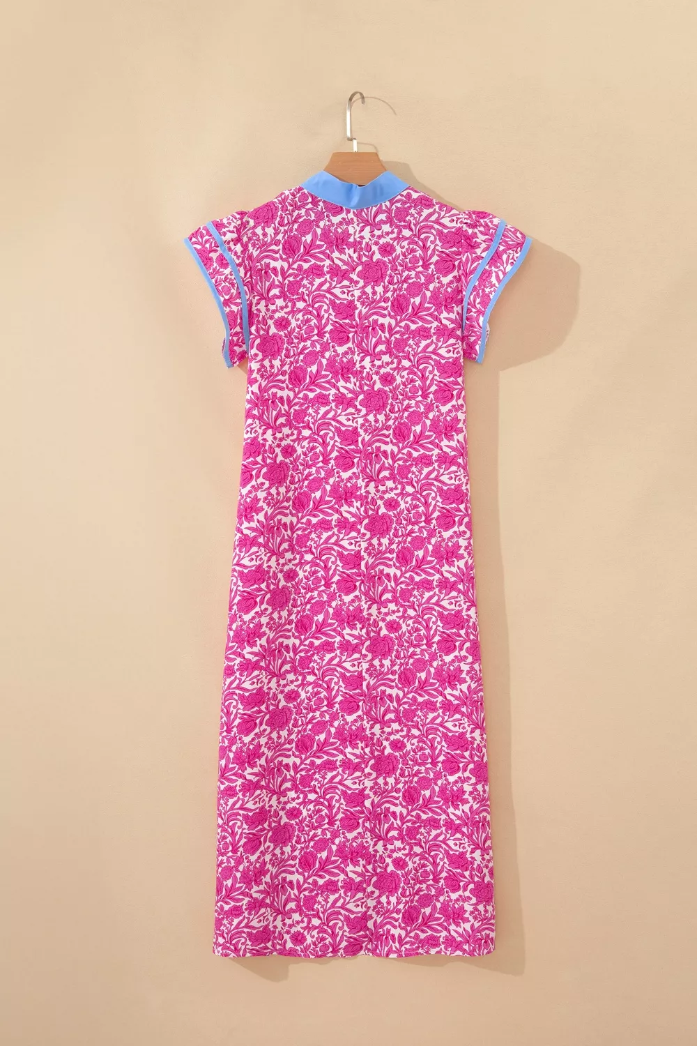 Floral Print Ruffle Cap Sleeve Dress, image 7