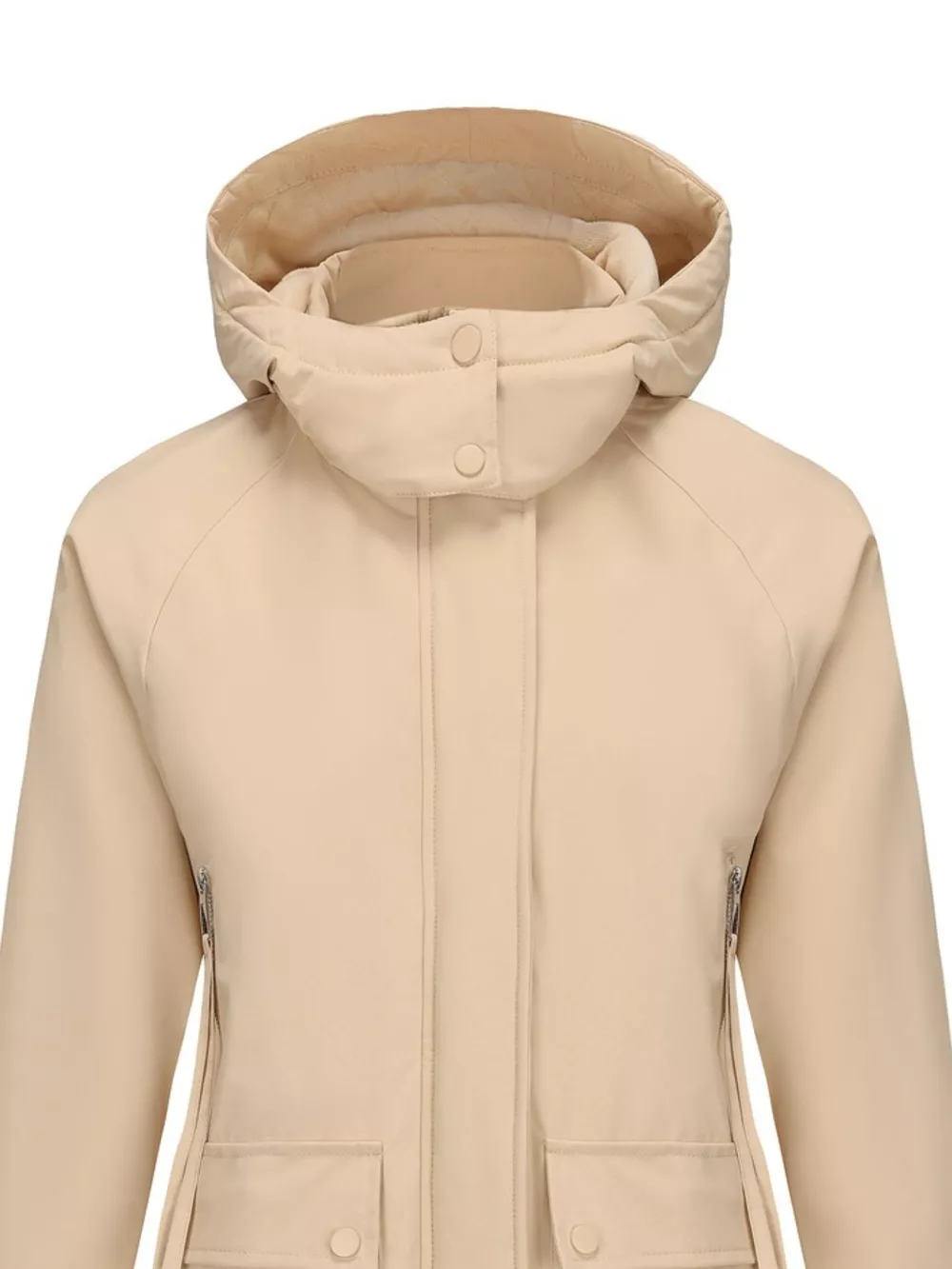 Full Size Zip Up Hooded Parka Outerwear Plus Size, image 20