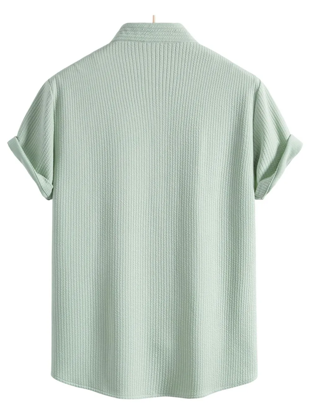 Men's Ribbed Short Sleeve Shirt and Shorts Set, image 4