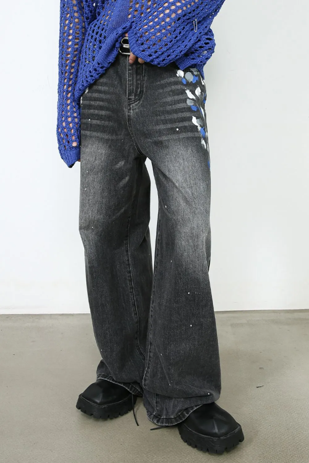 Men's Wide Leg Jeans, image 3