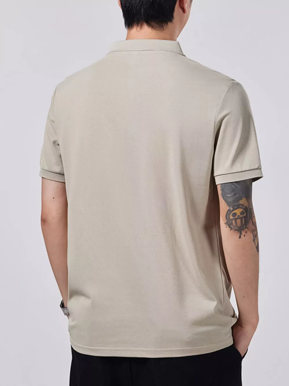 Men's Plus Size Collared Neck Short Sleeve Polo, image 3