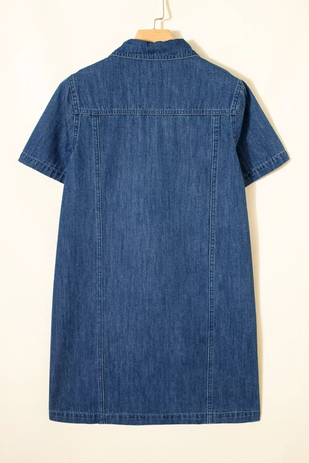 Sequin Football Cheer Patches Game Day Denim Mini Dress, image 5