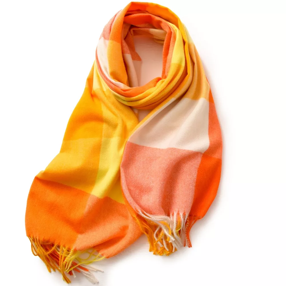 Plaid Fringe Scarf, image 5