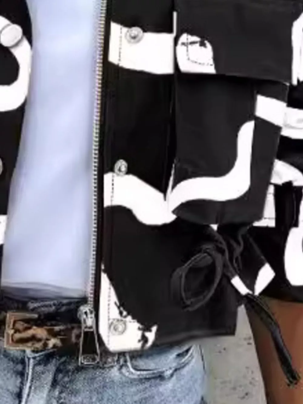 Snap Down Cropped Jacket, image 5